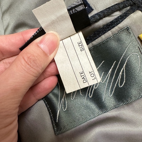 I56 Vintage BURBERRY Navy Blue Glen Plaid Wool Blazer Sport Coat jacket 46R - Picture 10 of 10